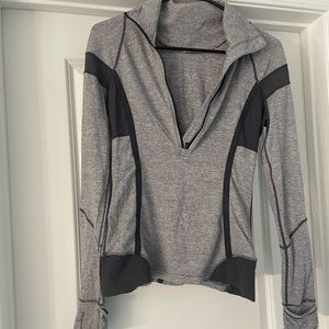 Lululemon gray half zip pullover